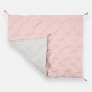 7AM Enfant Soft Pink and Gray Reversible Quilt